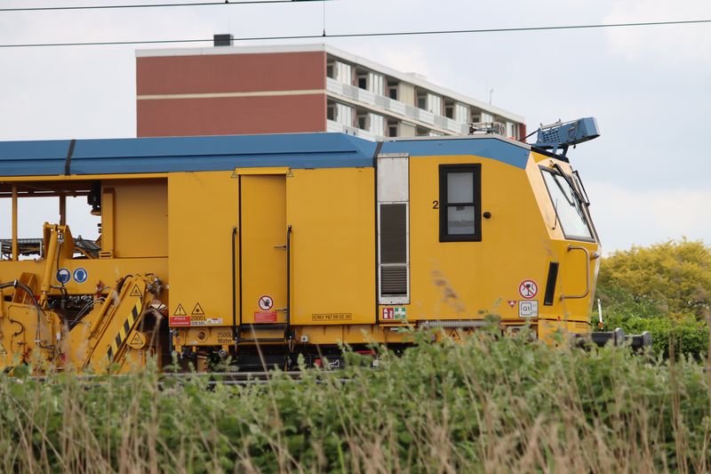 De nieuwe stopmachine van VolkerRail voor de eerste keer ingezet